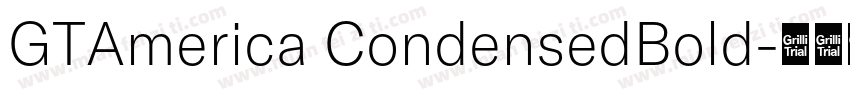 GTAmerica CondensedBold字体转换